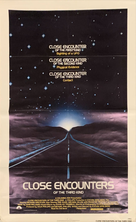 Close Encounters of the Third Kind,1sh 1977 Steven Spielberg sci-fi classic, Dreyfuss