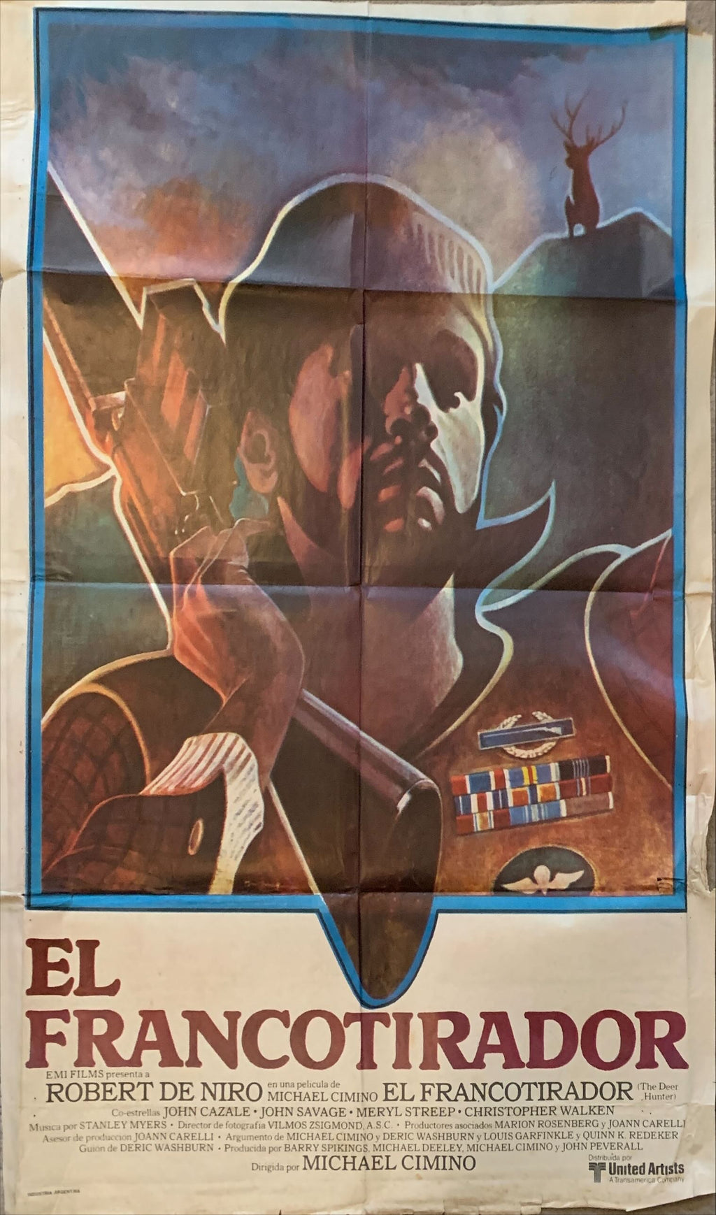 The Deer Hunter, Argentinean movie poster '78 Jung artwork