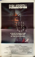 Rollerball, 1sh 1975 James Caan in a future where war does not exist, Bob Peak art