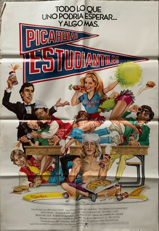 FAST TIMES AT RIDGEMONT HIGH (1982) ONE SHEET MOVIE POSTER - SPAN