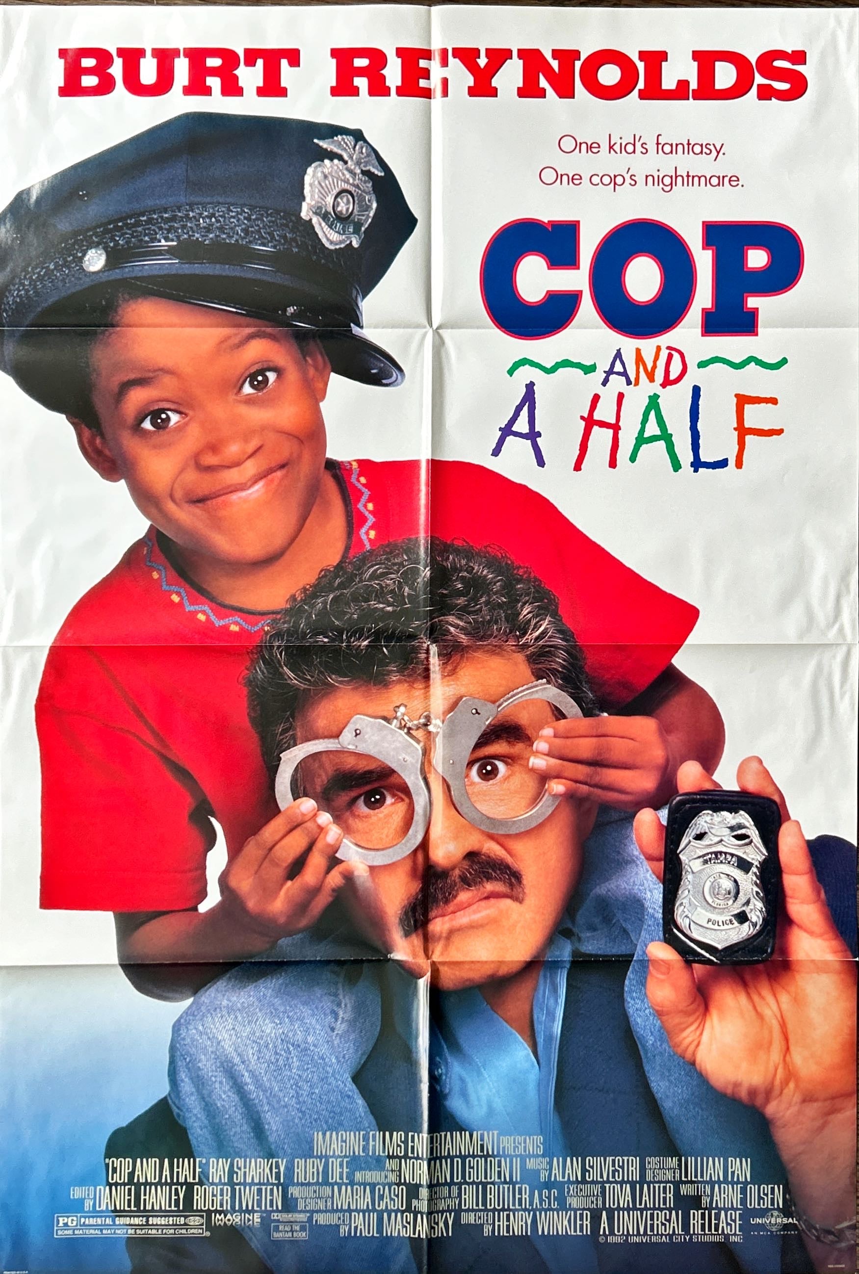 Cop and a Half, 1sh '93 directed by Henry Winkler, Burt Reynolds