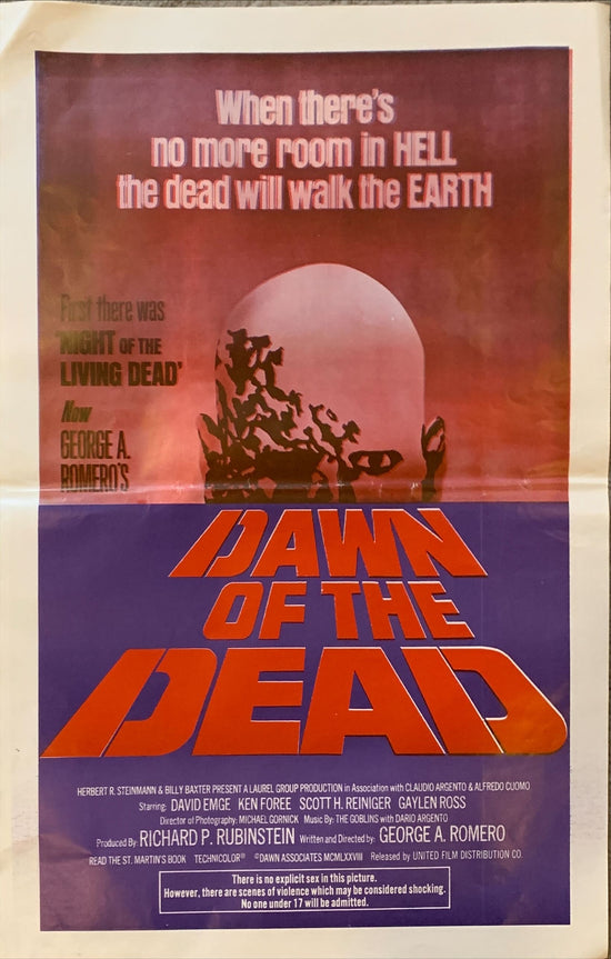 DAWN OF THE DEAD (1978) - SOUTH AMERICA, MINII POSTER