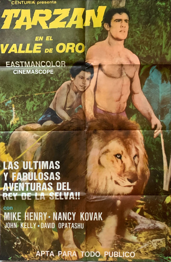 Tarzan in the Valley of Gold, Argentine original movie poster 1966