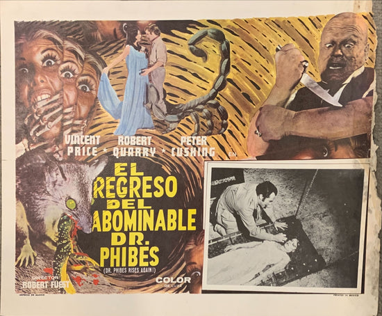 DR. PHIBES RISES AGAIN,MEXICAN LC R70S VINCENT PRICE, COOL DIFFERENT BORDER MONTAGE