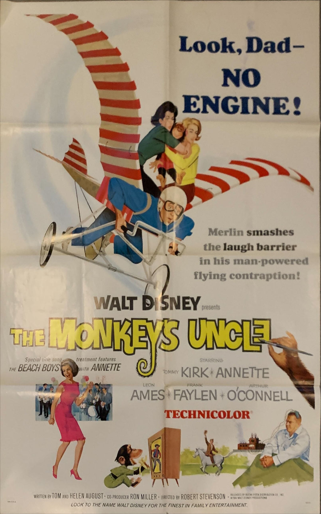 The Monkeys Uncle, 1sh '65 Walt Disney, Annette Funnicello