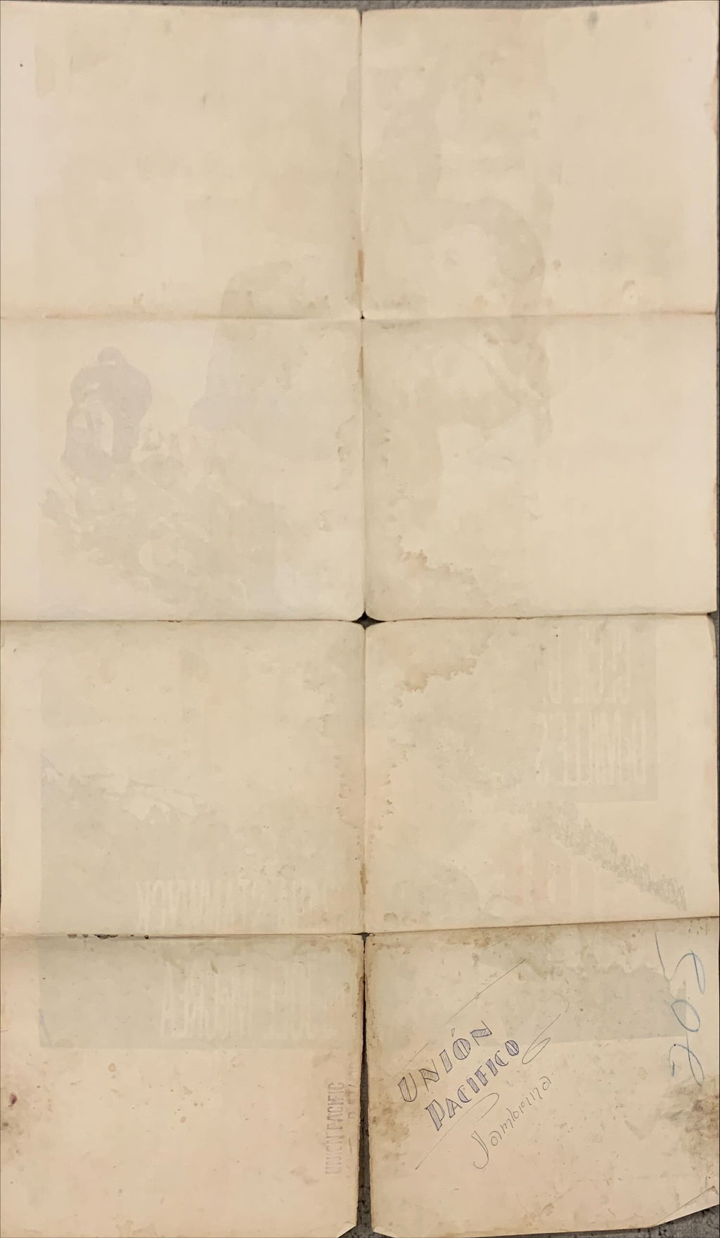 Union Pacific 1sh R1958 Cecil B. DeMille, Barbara Stanwyck