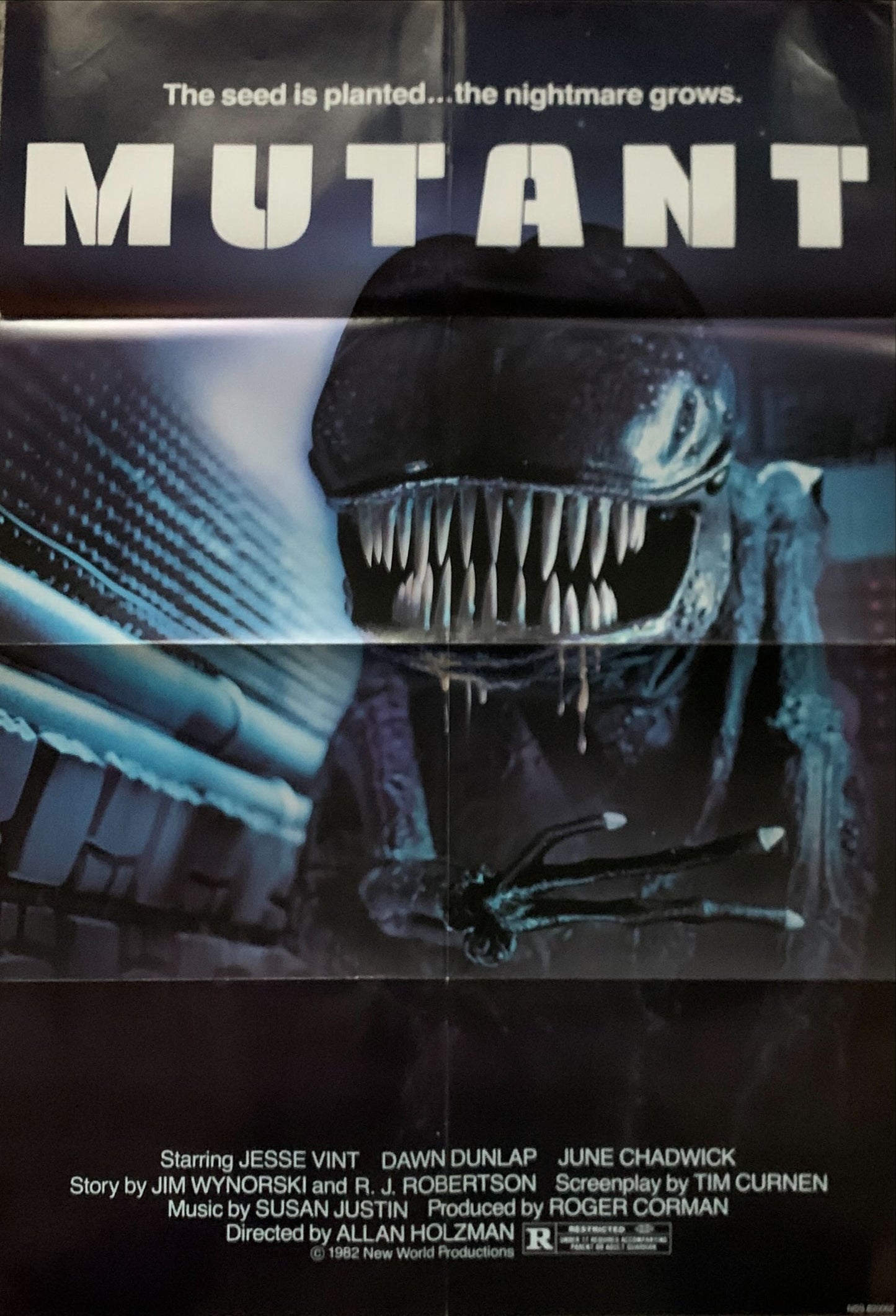 FORBIDDEN WORLD (ALSO RELEASED AS "MUTANT"), 1SH '82 ROGER CORMAN