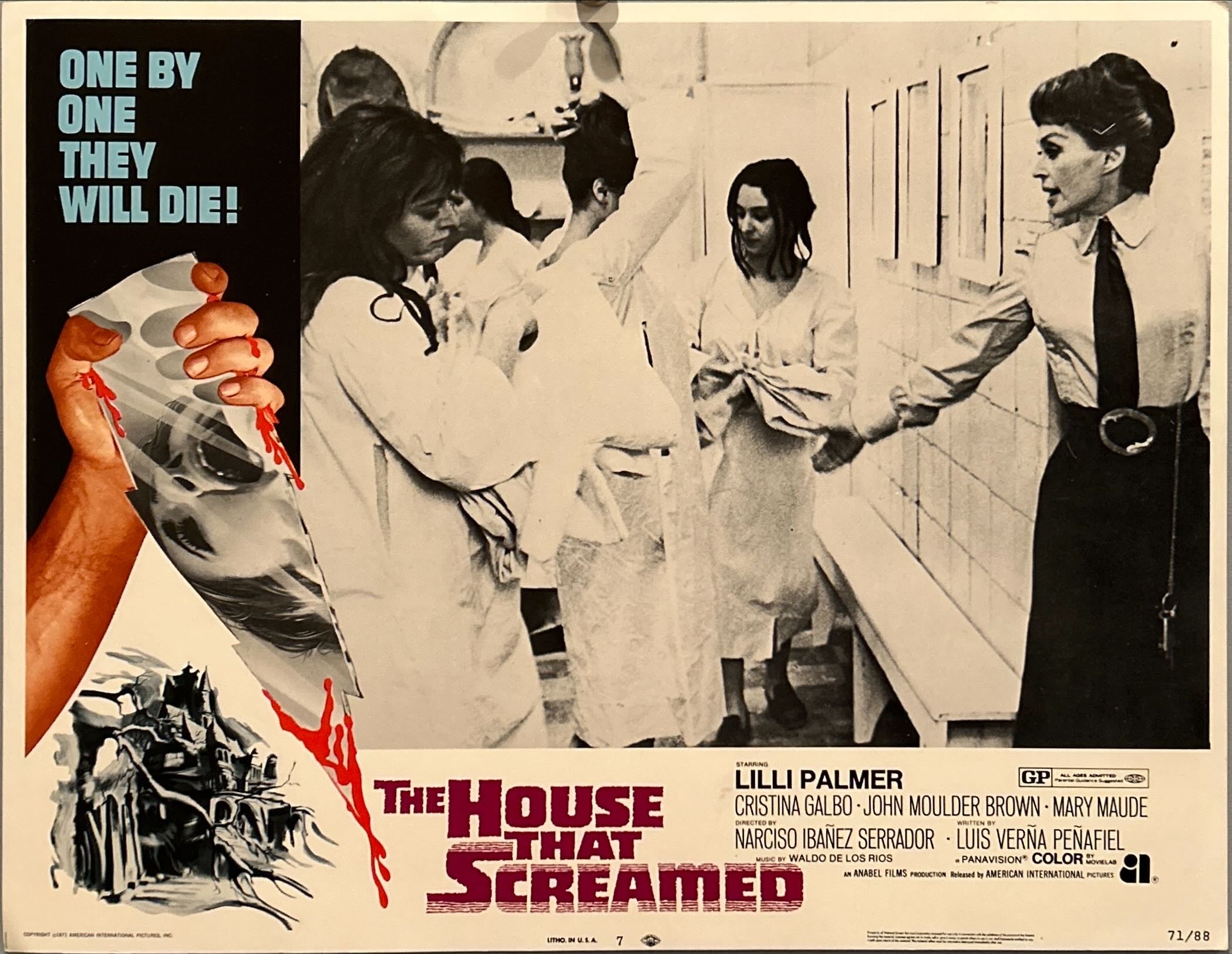 House that Screamed (1971) 8x Lobby Cards