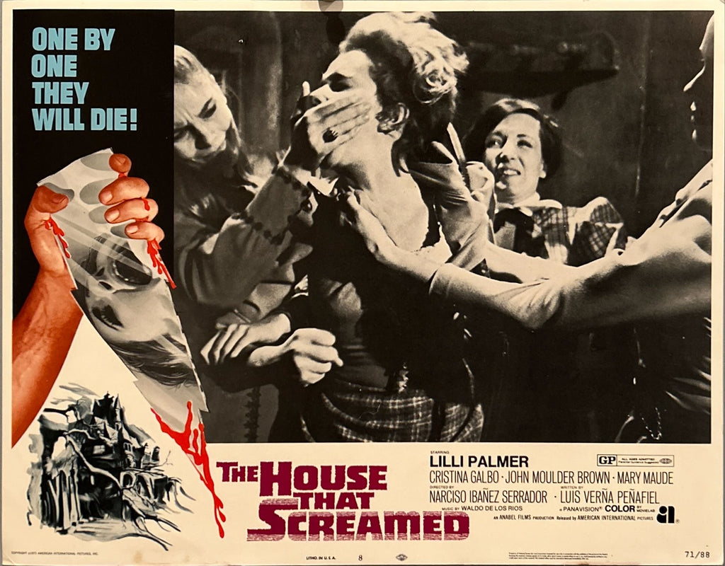 House that Screamed (1971) 8x Lobby Cards