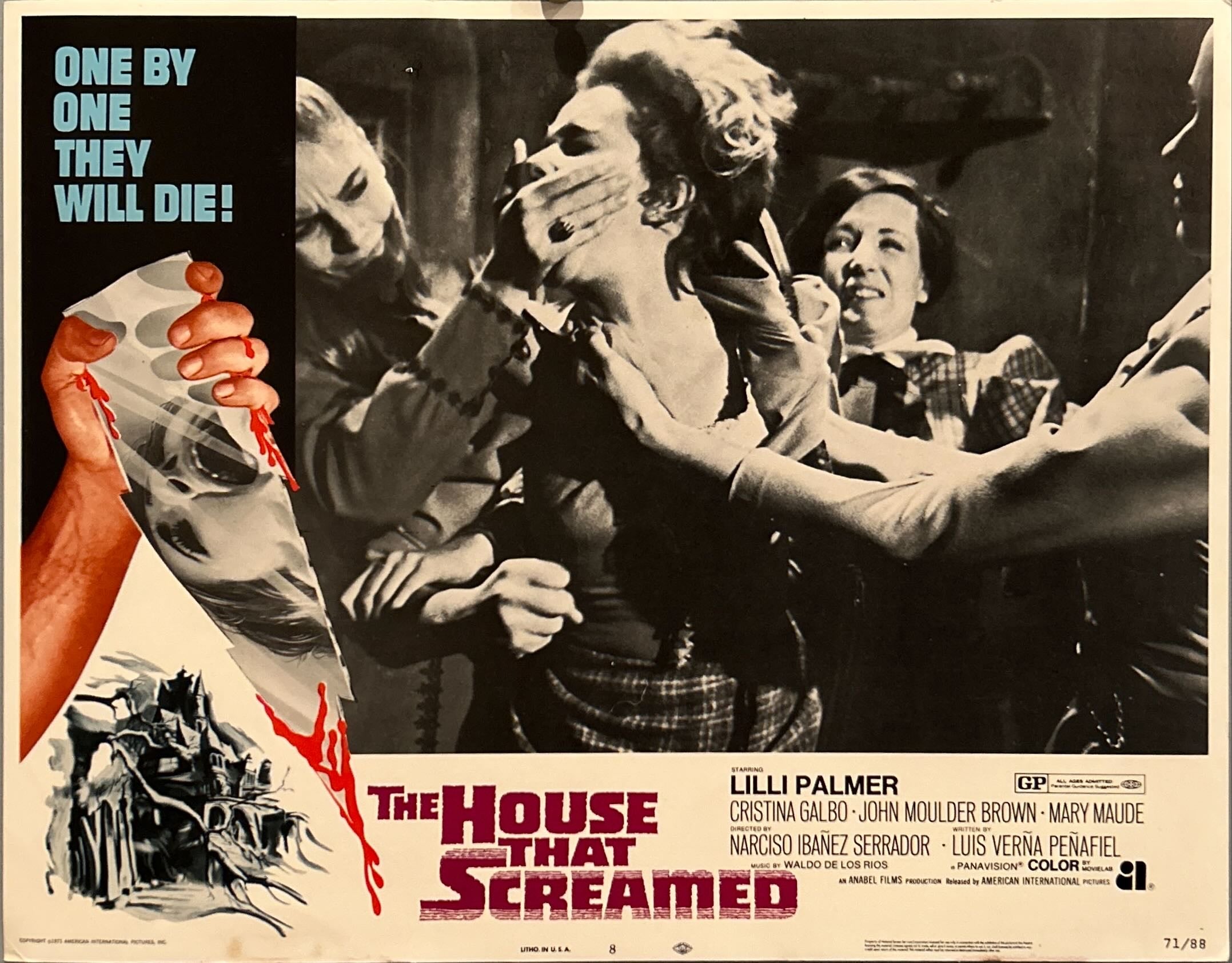 House that Screamed (1971) 8x Lobby Cards