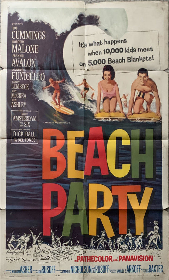 Beach Party  1sh 1963 Frankie Avalon & Annette Funicello