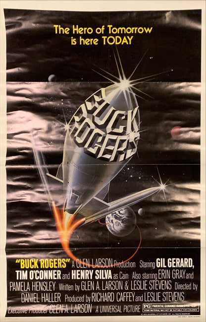 Buck Rogers, 1sh 1979 The Hero of Tomorrow is here TODAY, cool spaceship art
