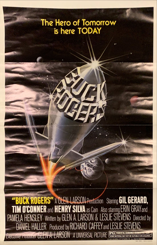 Buck Rogers, 1sh 1979 The Hero of Tomorrow is here TODAY, cool spaceship art