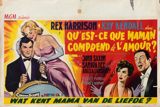 The Reluctant Debutante French (Half Sheet Size) Poster 1959, Rex Harrison Sandra Dee