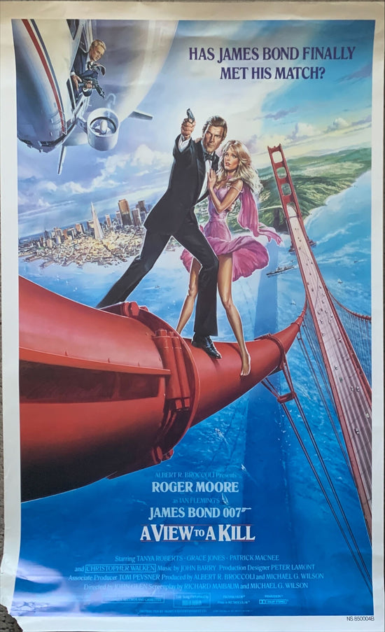 A View to a Kill, 1sh 1985 Roger Moore as James Bond 007, Walken, Grace Jones