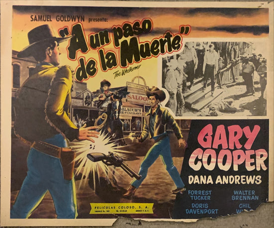 The Westerner, Mexican Lobby Card, 1940 William Wyler classic, Gary Cooper