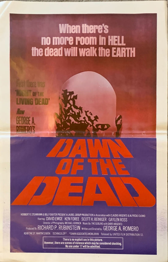 DAWN OF THE DEAD (1978) - SOUTH AMERICA, MINII POSTER