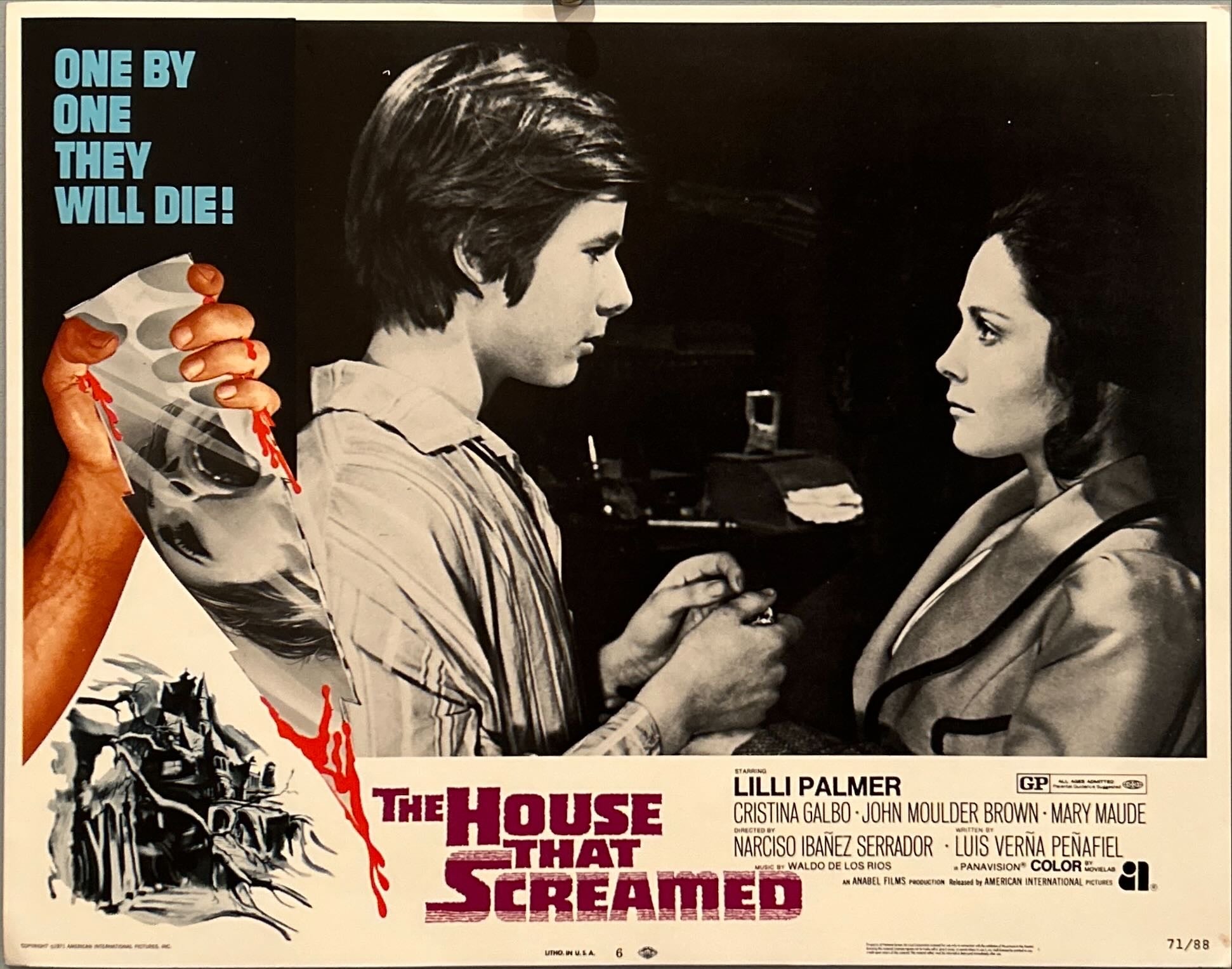 House that Screamed (1971) 8x Lobby Cards