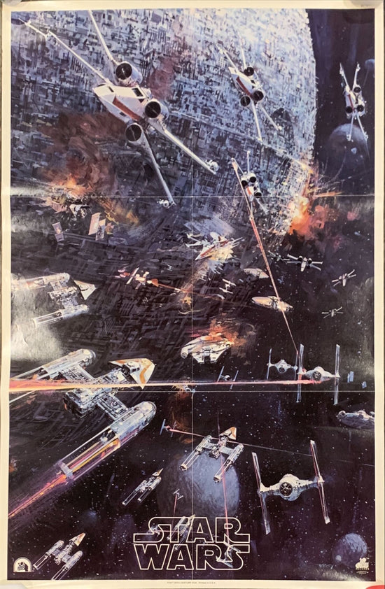 Star Wars 22x33 music poster 1977 George Lucas classic, John Berkey artwork, soundtrack