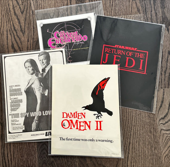 Movie paper ephemera bundle, Star Wars, Bond, Dark Crystal, Omen