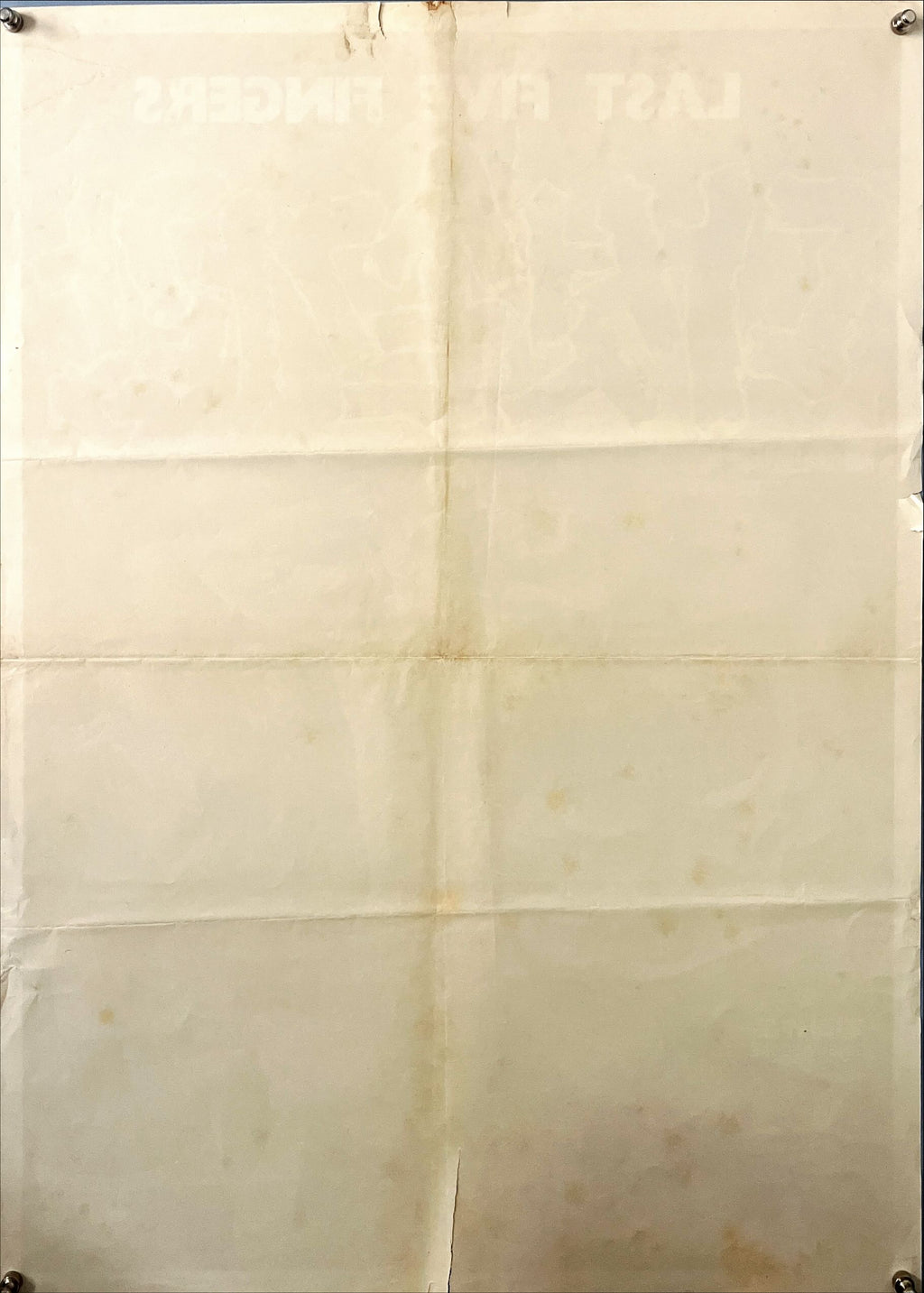 Last Five Fingers Chinese Movie Poster