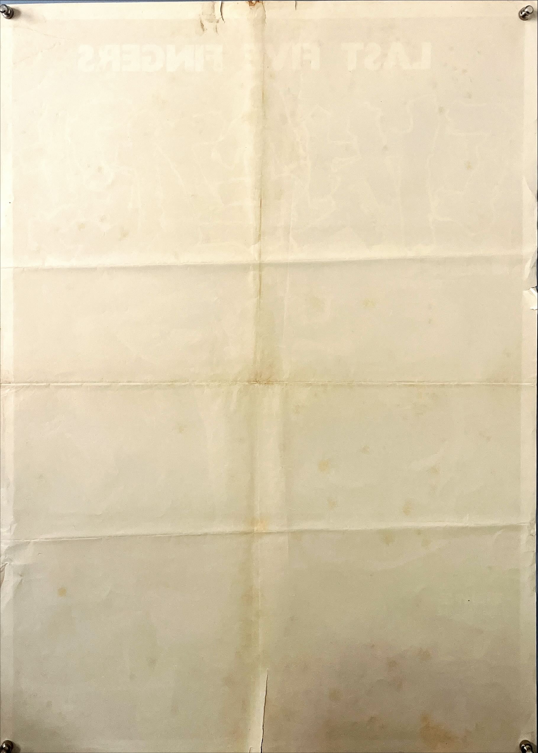 Last Five Fingers Chinese Movie Poster