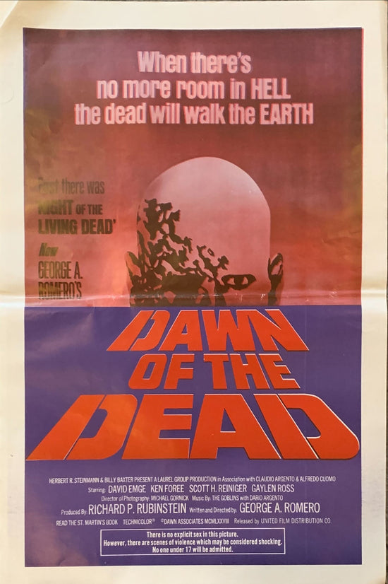 DAWN OF THE DEAD (1978) - SOUTH AMERICA, MINI POSTER