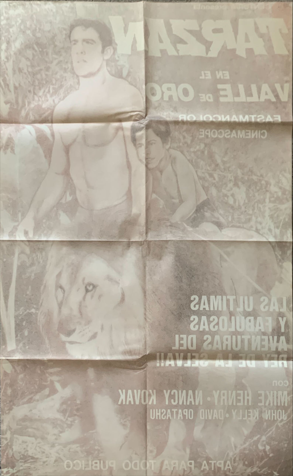 Tarzan in the Valley of Gold, Argentine original movie poster 1966