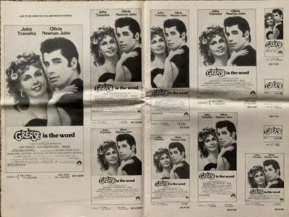 Grease pressbook '78 John Travolta & Olivia Newton-John
