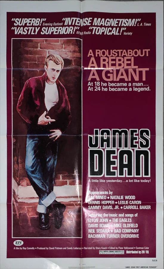 James Dean First American Teenager, 1sh 1976