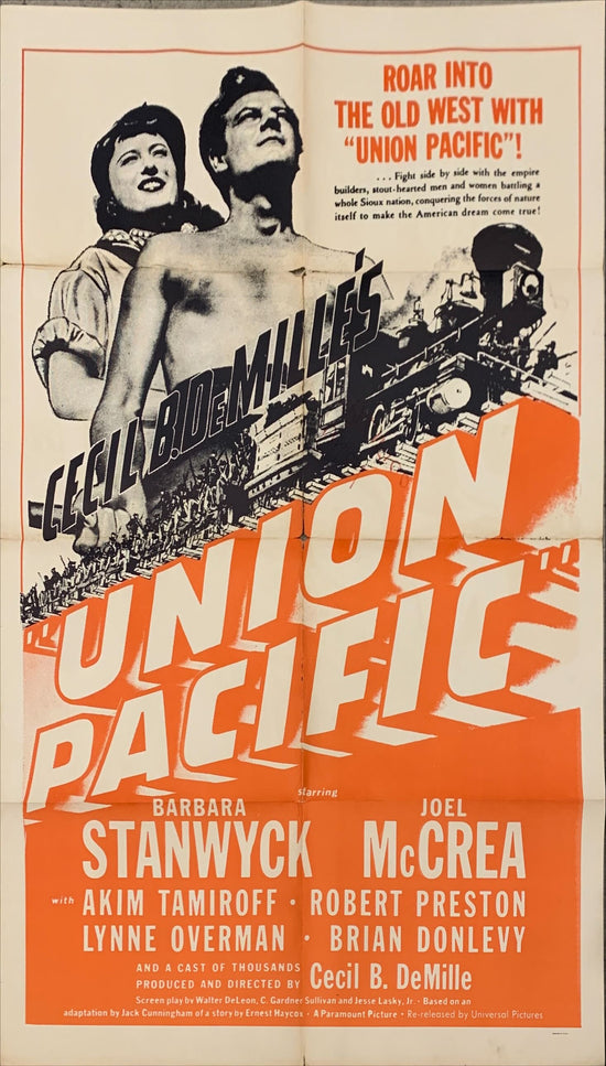 Union Pacific 1sh R1943 Cecil B. DeMille