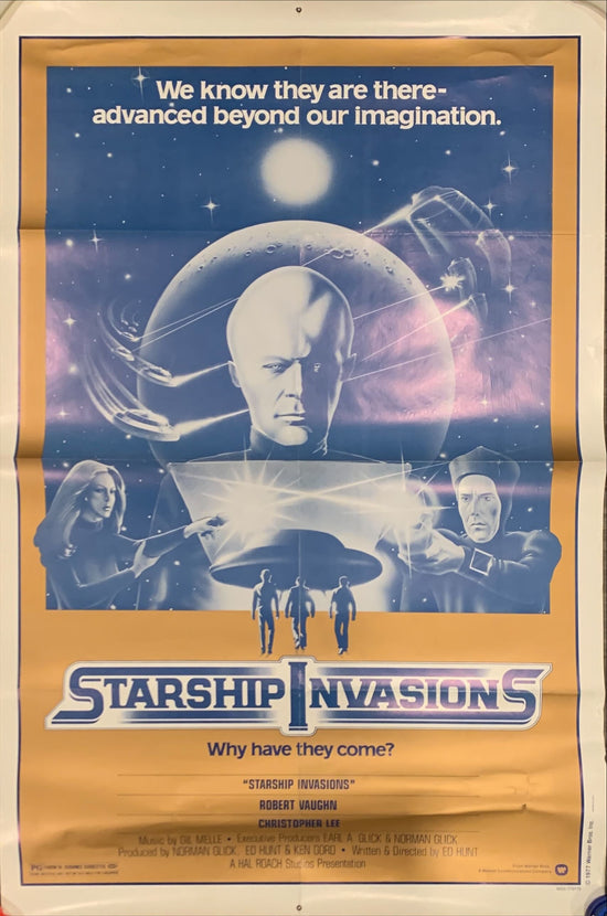 Starship Invasions,1sh 1977 wacky aliens who are advanced beyond our imagination