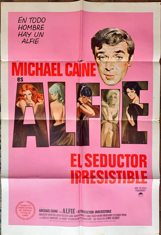 Alfie,Spanish language 1sh 1966, Michael Caine