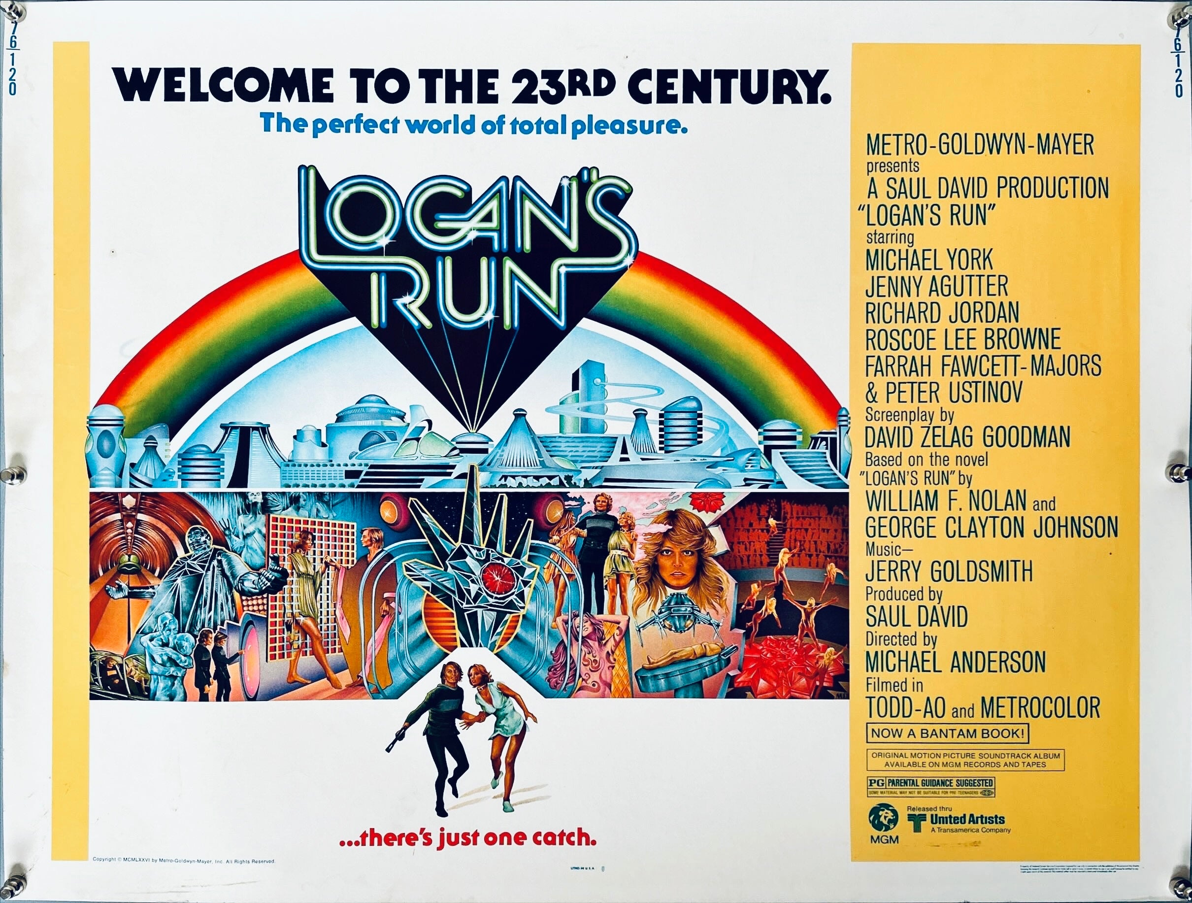 Logan's Run (1976) Half Sheet Movie Poster