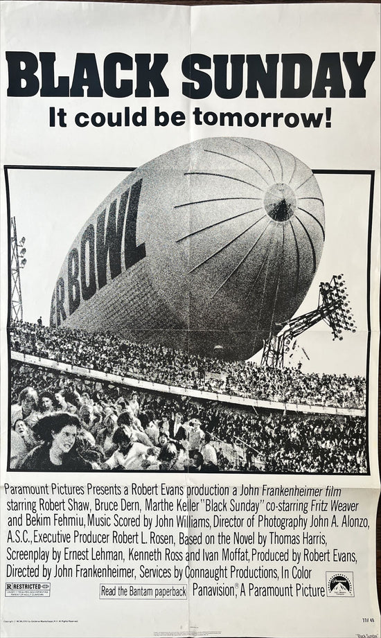 Black Sunday, 1977 Goodyear Blimp zeppelin disaster at the Super Bowl!