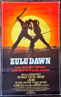 Zulu, Dawn 26x39 1sh 1979 Burt Lancaster, Peter O'Toole, African adventure, Topazio artwork!