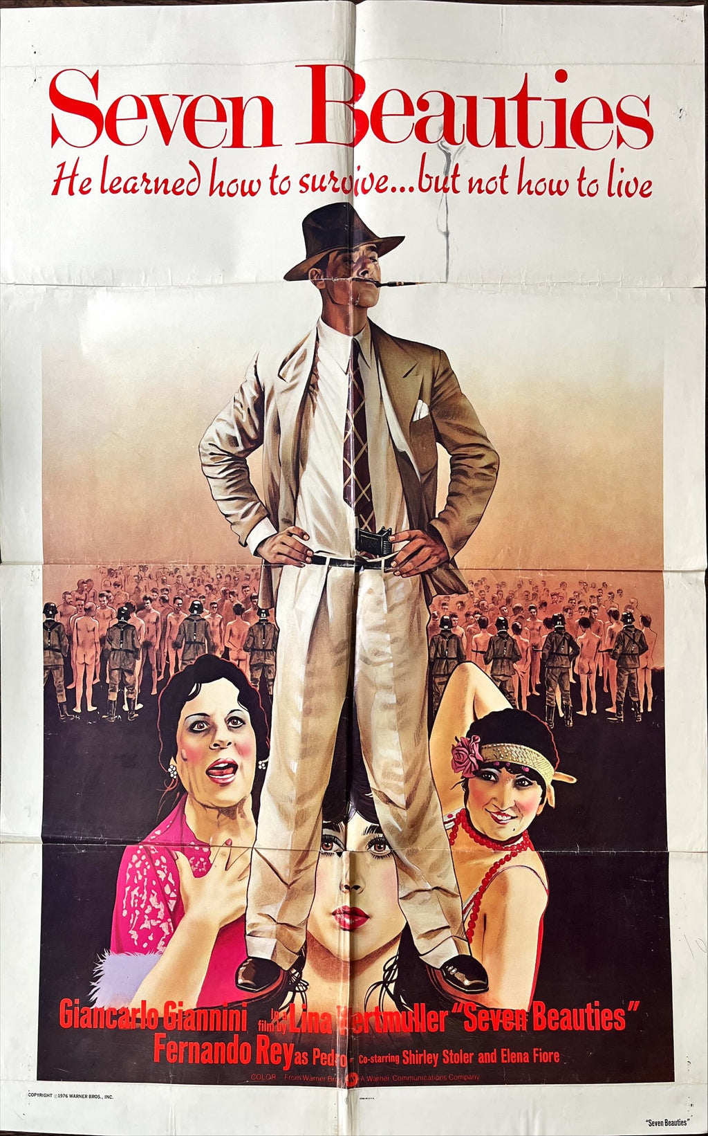 Seven beauties int'l 1sh 1976 Lina Wertmuller directed, wannabe gangster Giancarlo Giannini!