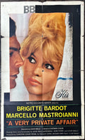 A very private affair, 1sh 1962 Louis Malle's Vie Privee, c/u of sexiest Brigitte Bardot!