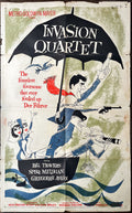 Invasion quartet, 1sh '61 art of screwball military men Bill Travers & Spike Milligan