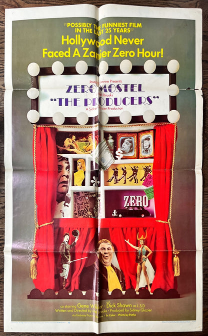 The producers, 1sh 1967 Mel Brooks, Zero Mostel & Gene Wilder produce Broadway play, cool image