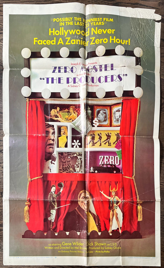 The producers, 1sh 1967 Mel Brooks, Zero Mostel & Gene Wilder produce Broadway play, cool image