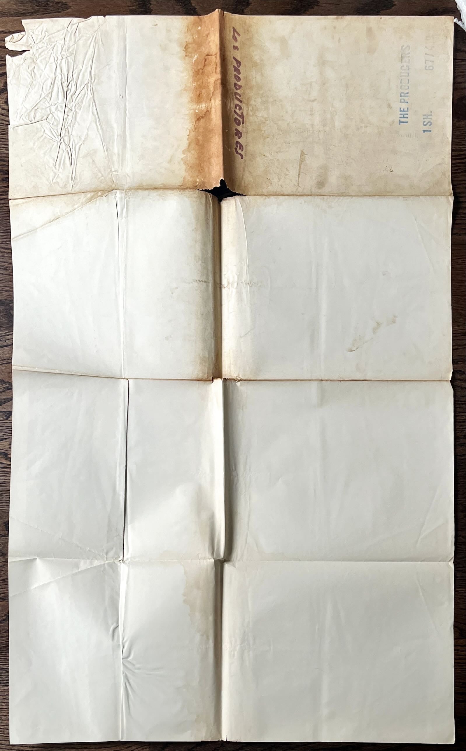 The producers, 1sh 1967 Mel Brooks, Zero Mostel & Gene Wilder produce Broadway play, cool image