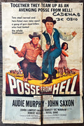 Posse from Hell 1sh '61 Audie Murphy & John Saxon must stop gun-mad Devil spawn