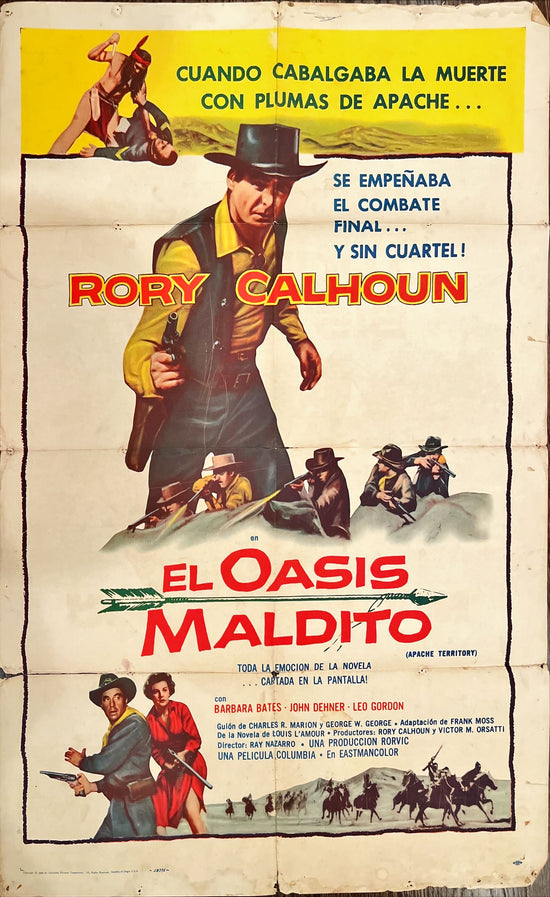 Apache territory, Spanish movie poster, one-sheet &