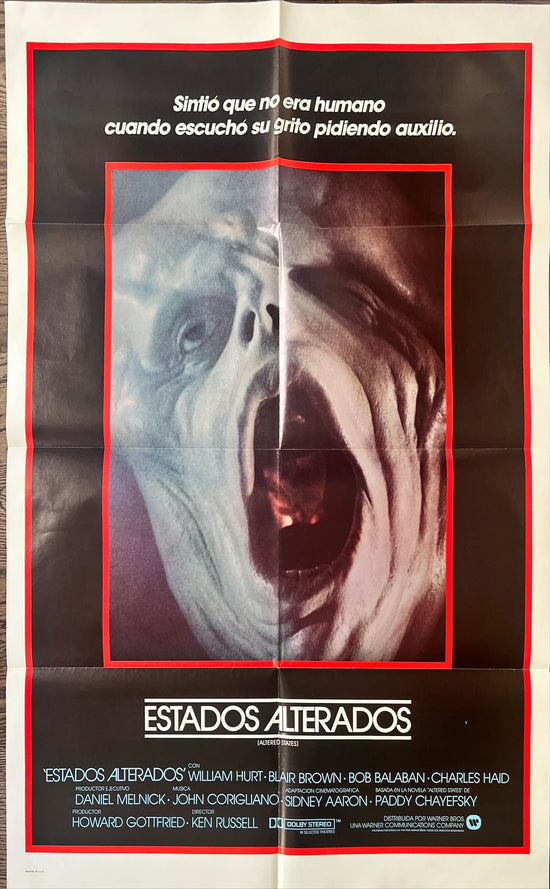 Altered states Spanish original movie poster