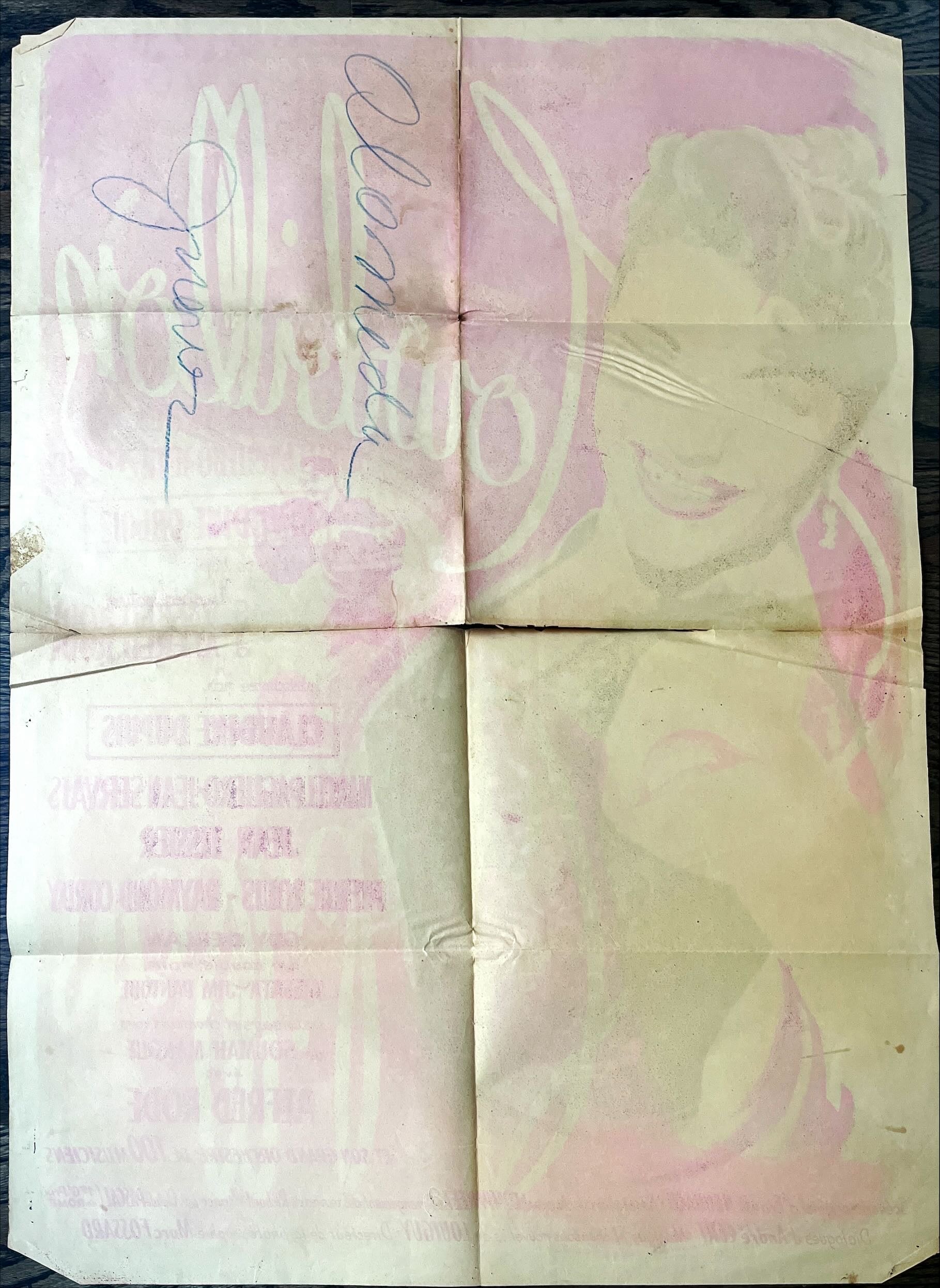 Tourbillon French 24x32 1954 art of sexy Monique Aissata, Raymond Cordy