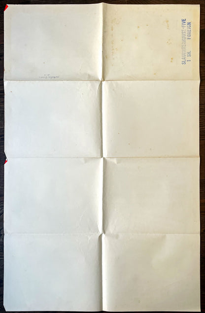Slaughterhouse five int'l 1sh 1972 Kurt Vonnegut's internationally acclaimed best seller