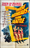 Those redheads from Seattle, 1sh '53 great 3D artwork image of sexy dancers!