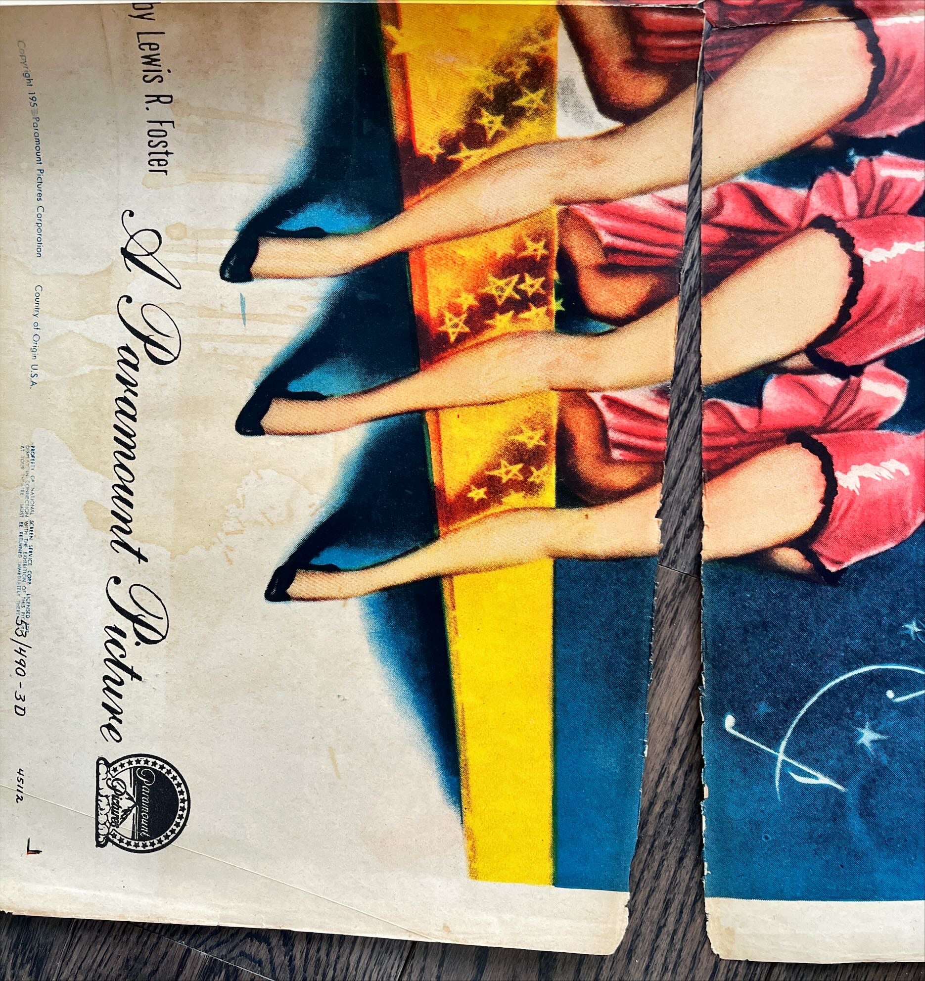 Those redheads from Seattle, 1sh '53 great 3D artwork image of sexy dancers!