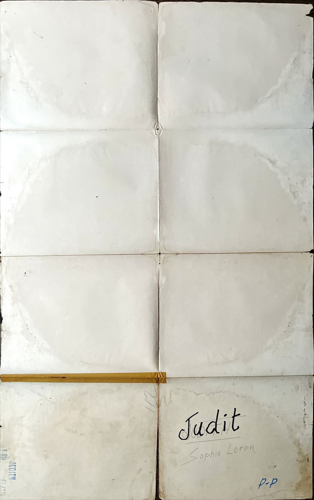 Judith, 1sh 1966 Daniel Mann directed, artwork of sexy Sophia Loren & Peter Finch